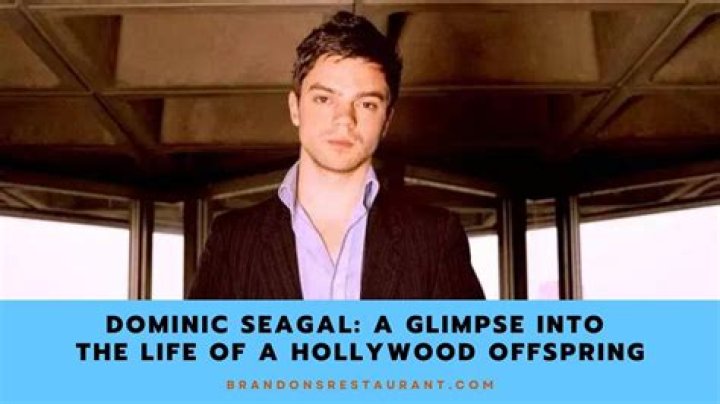 Dominic Seagal: Family Member Detailed Bio, Age, Birthday, & Height Insights and more