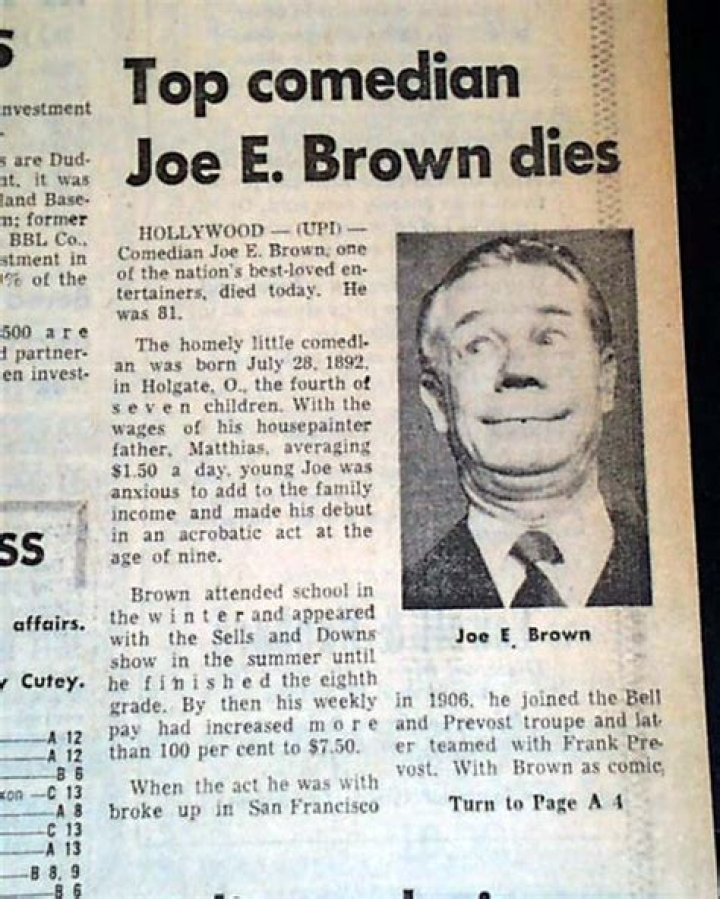 Joe E. Brown - Bio, Age, height, Wiki, Facts and Family