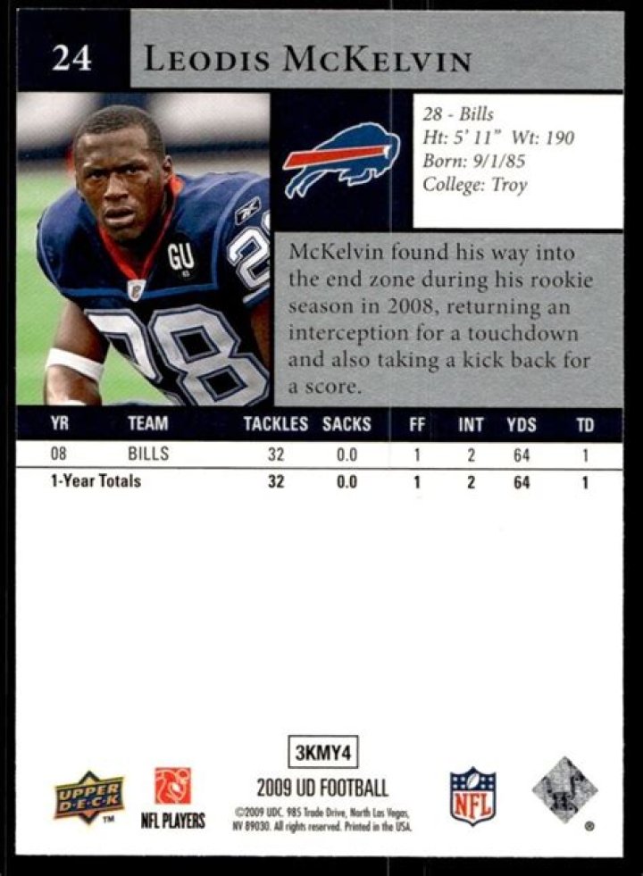 Leodis McKelvin - Bio, Age, siblings, height, Wiki, Facts and Family