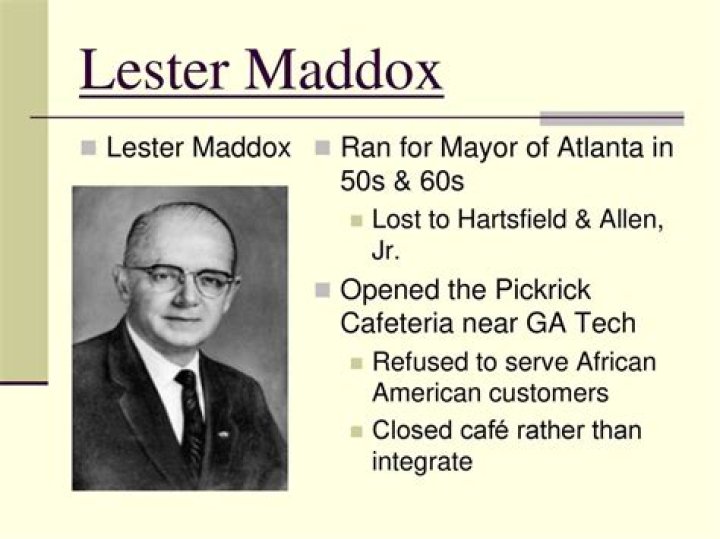 Lester Maddox - Bio, Age, Wiki, Facts and Family