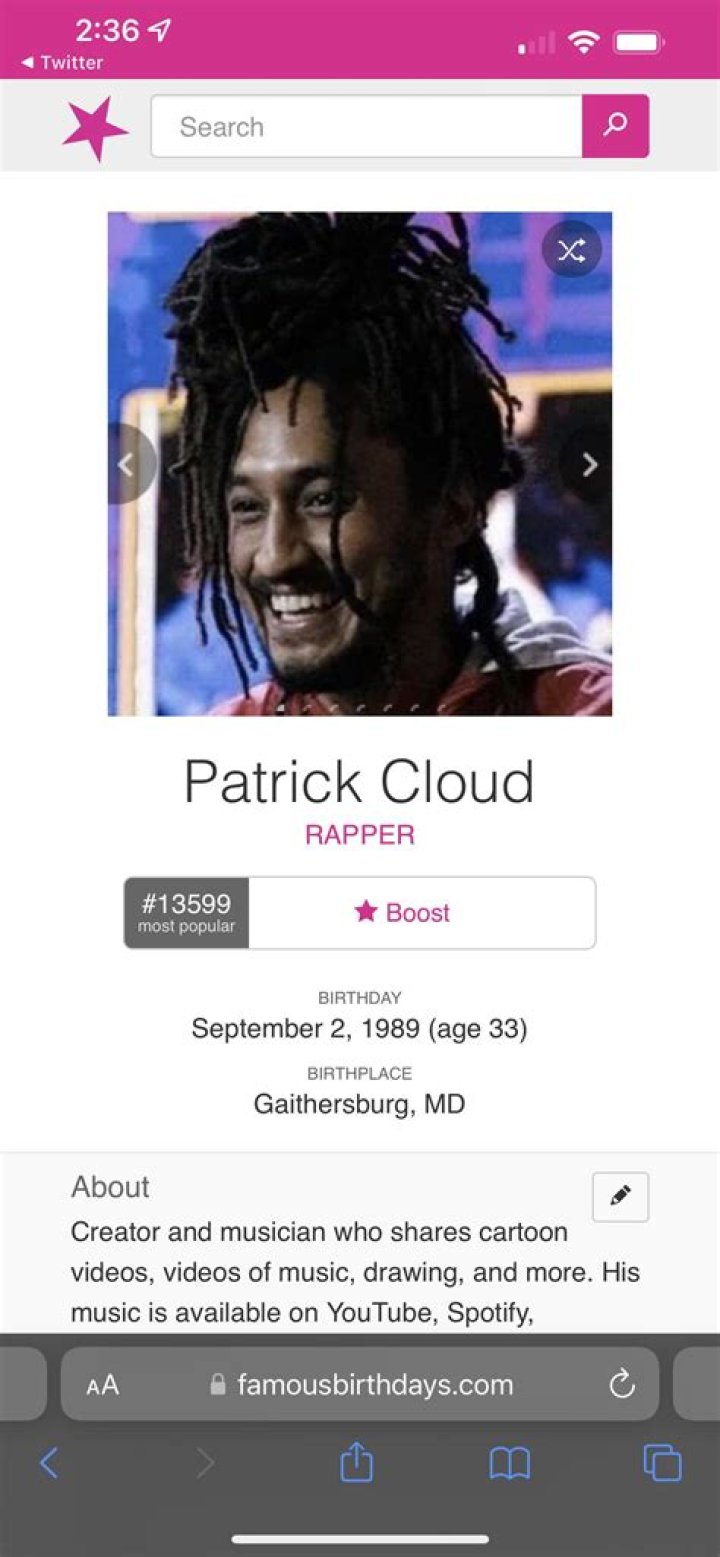 Patrick Cloud - Bio, Age, Wiki, Facts and Family