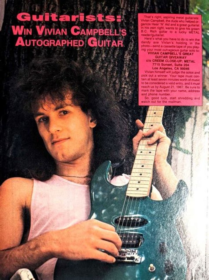 Vivian Campbell - Bio, Age, net worth, height, Wiki, Facts and Family